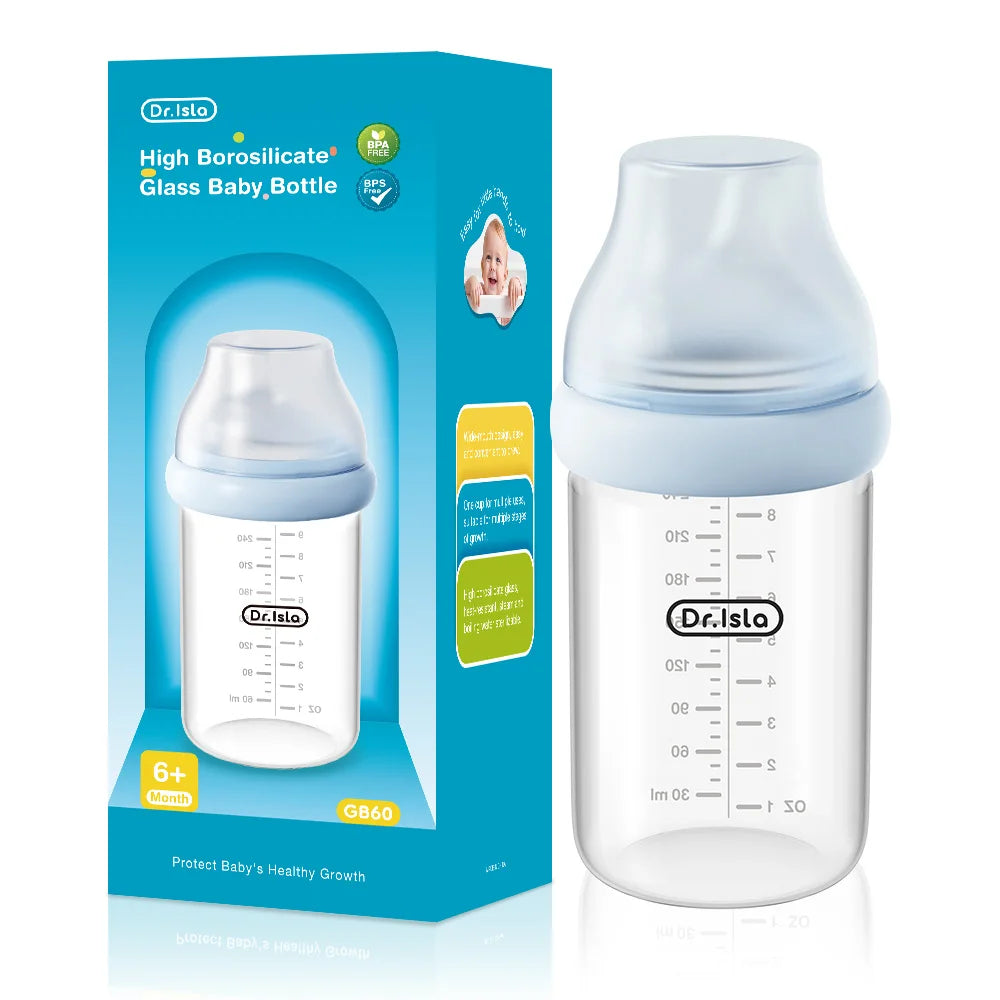 Biberon verre incliné MAMIJOY Mybooni — Forme sein 90 ml 160 ml 240 ml anti-colique
