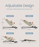 Balancelle bébé électrique automatique - chaise oscillante 5 points avec télécommande