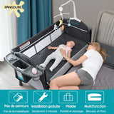 Lit bébé multifonction 0-6 ans - berceuse table à langer berceau pliant installation libre