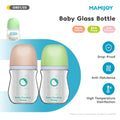 Biberon verre MAMIJOY Bouni — Anti-gaz sans BPA 90 ml et 160 ml nouveau-né