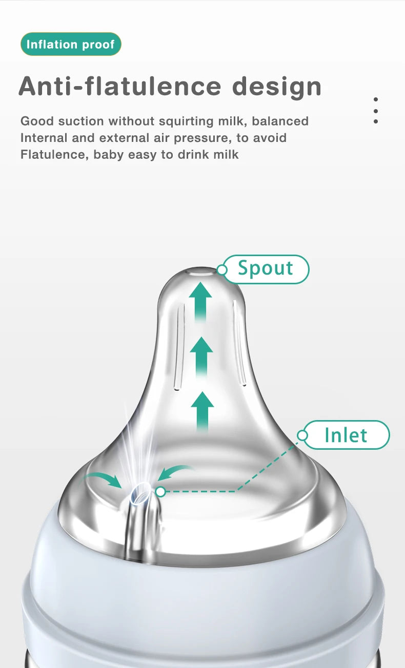Biberon verre MAMIJOY nouveau-né anti-flatulences BPA Free