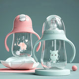 Biberon tasse bébé large calibre bille anti-gravité - double usage lait eau sans BPA