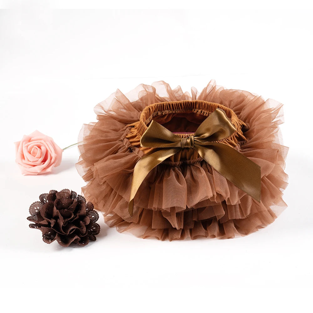 Ensemble tutu tulle bébé fille avec bandeau - culotte Rainbow 2 pièces