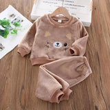 Ensemble sweat capuche bébé Mybooni — Haut et pantalon automne hiver