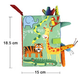 Livre tissu animaux queue bébé Mybooni — Jouet cognitif 0-12M