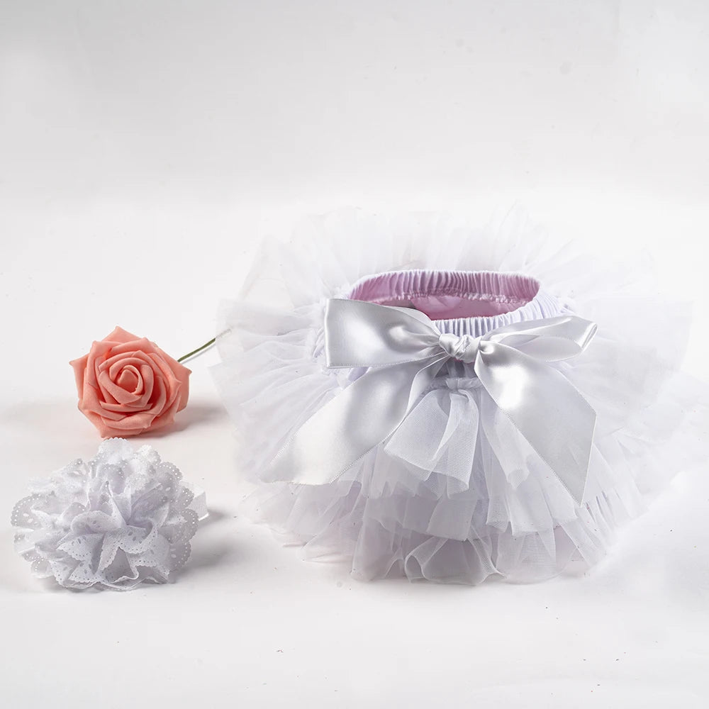 Tutu bloomer bébé fille Mybooni — Jupe arc-en-ciel avec bandeau 2 pièces