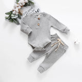 Ensemble 2 pièces bébé Mybooni — Body et pantalon élastique nouveau-né