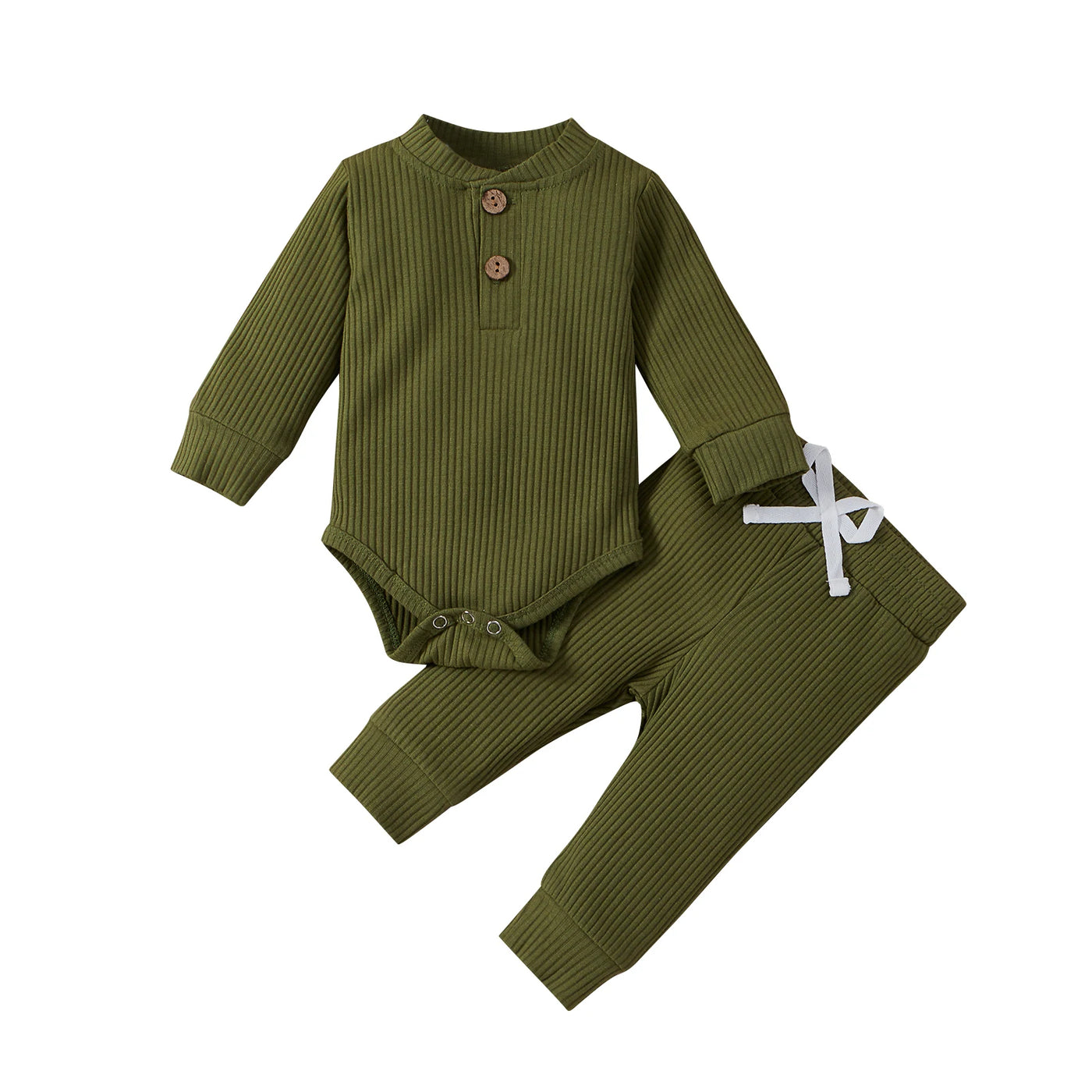 Ensemble 2 pièces bébé Mybooni — Body et pantalon élastique nouveau-né