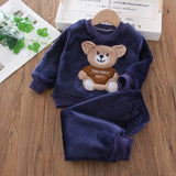 Ensemble sweat capuche bébé Mybooni — Haut et pantalon automne hiver