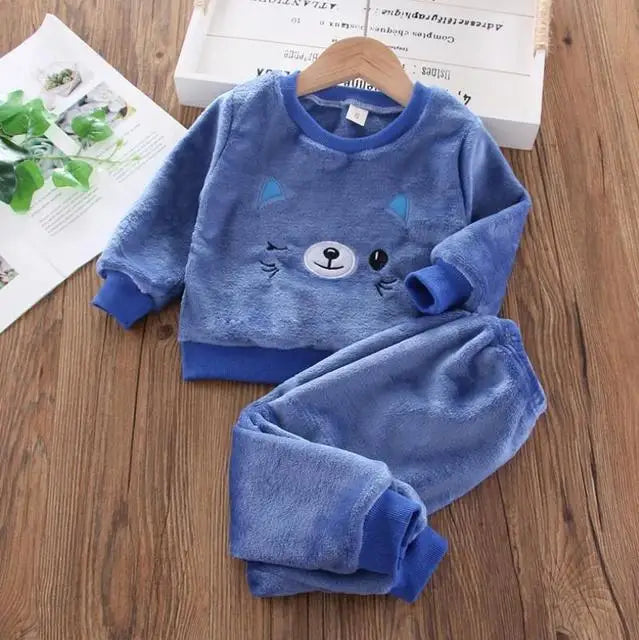 Ensemble sweat à capuche + pantalon bébé garçon/fille - tenue chaude automne-hiver nouveau-né