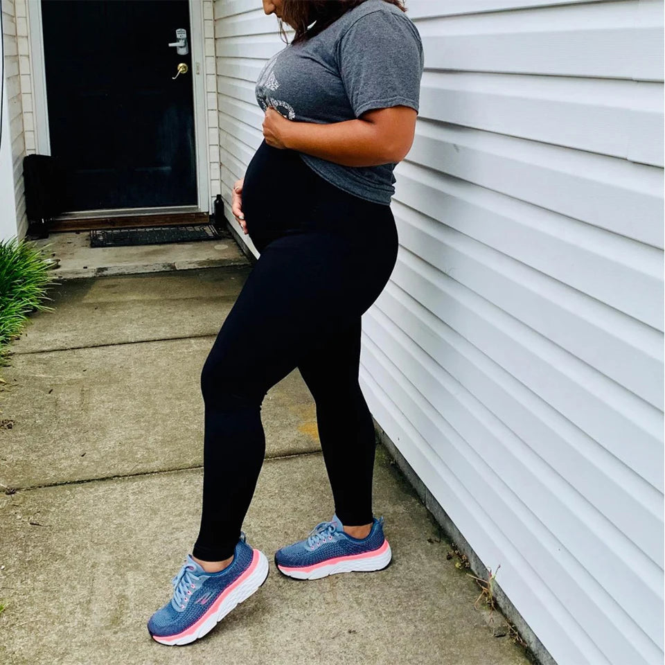 Legging maternité taille haute soutien ventre gainant grossesse