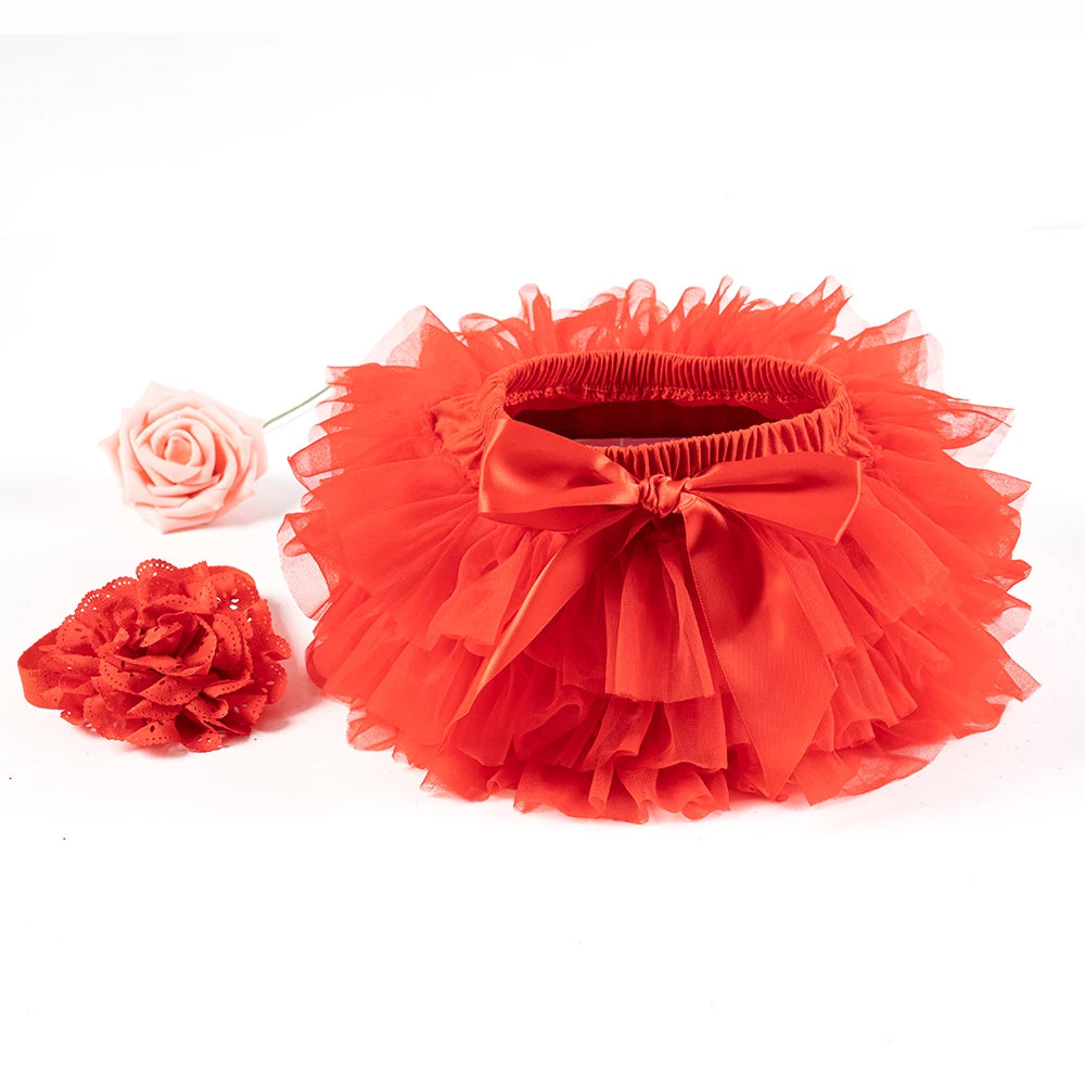 Ensemble tutu tulle bébé fille avec bandeau - culotte Rainbow 2 pièces