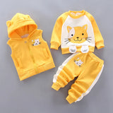 Ensemble sweat à capuche + pantalon bébé garçon/fille - tenue chaude automne-hiver nouveau-né