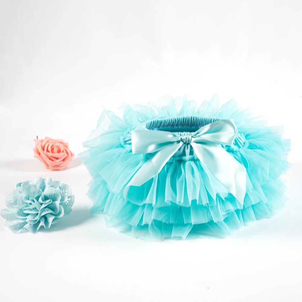 Tutu bloomer bébé fille Mybooni — Jupe arc-en-ciel avec bandeau 2 pièces