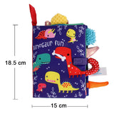 Livre tissu animaux queue bébé Mybooni — Jouet cognitif 0-12M
