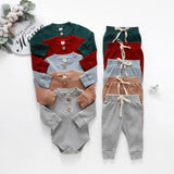 Ensemble 2 pièces bébé Mybooni — Body et pantalon élastique nouveau-né