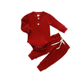Ensemble 2 pièces bébé Mybooni — Body et pantalon élastique nouveau-né