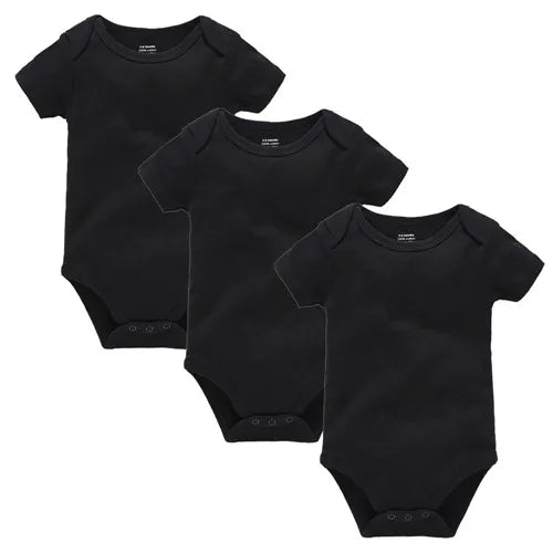 Pack 3 ou 5 bodies manches courtes Mybooni — Coton blanc 0-24 mois
