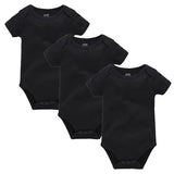 Pack 3 ou 5 bodies manches courtes Mybooni — Coton blanc 0-24 mois