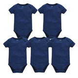Pack 3 ou 5 bodies manches courtes Mybooni — Coton blanc 0-24 mois