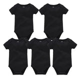 Pack 3 ou 5 bodies manches courtes Mybooni — Coton blanc 0-24 mois