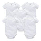 Pack 3 ou 5 bodies manches courtes Mybooni — Coton blanc 0-24 mois