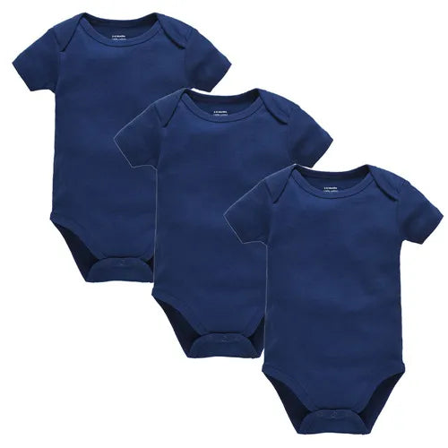 Pack 3 ou 5 bodies manches courtes Mybooni — Coton blanc 0-24 mois