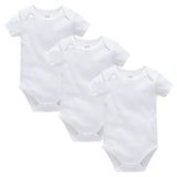 Pack 3 ou 5 bodies manches courtes Mybooni — Coton blanc 0-24 mois
