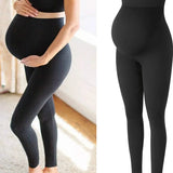 Legging maternité taille haute soutien ventre gainant grossesse
