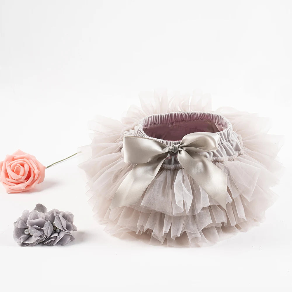Ensemble tutu tulle bébé fille avec bandeau - culotte Rainbow 2 pièces