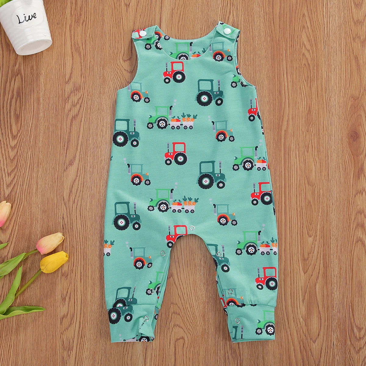 Body sans manches boutonné Mybooni — Garçon et fille coton