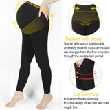 Legging maternité taille haute soutien ventre gainant grossesse