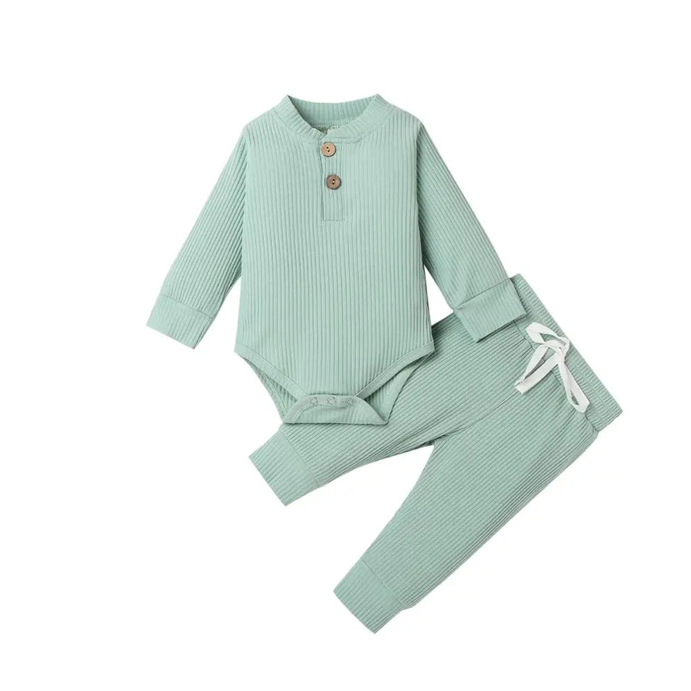 Ensemble 2 pièces bébé Mybooni — Body et pantalon élastique nouveau-né