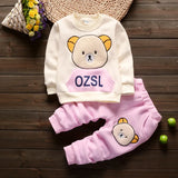 Ensemble sweat à capuche + pantalon bébé garçon/fille - tenue chaude automne-hiver nouveau-né
