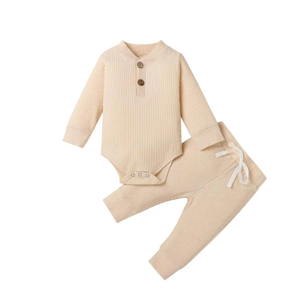 Ensemble 2 pièces bébé Mybooni — Body et pantalon élastique nouveau-né