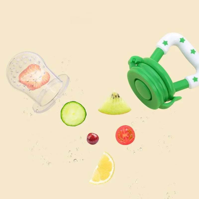 Grigri alimentaire silicone bébé - filet suceur fruits frais tétine sécurisée alimentation nourrisson