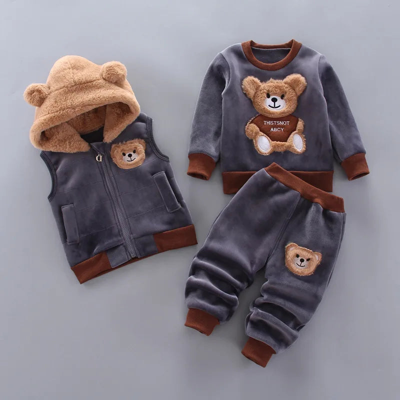 Ensemble sweat capuche bébé Mybooni — Haut et pantalon automne hiver