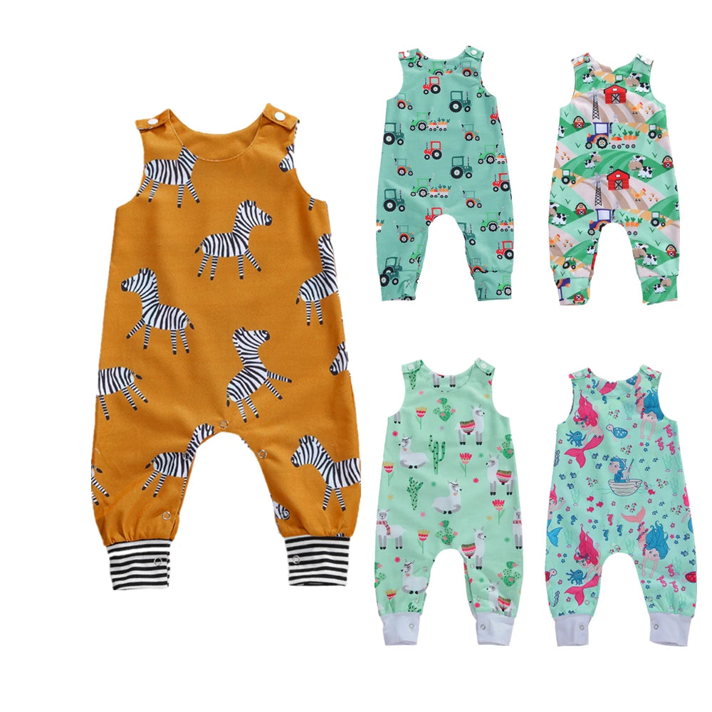 Body bébé sans manches coton été - combinaison boutons nouveau-né Citgeett