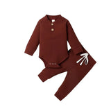 Ensemble 2 pièces bébé Mybooni — Body et pantalon élastique nouveau-né