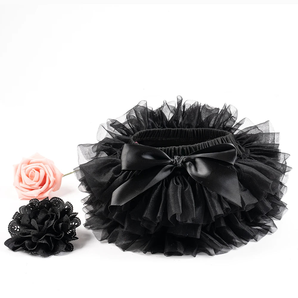 Ensemble tutu tulle bébé fille avec bandeau - culotte Rainbow 2 pièces