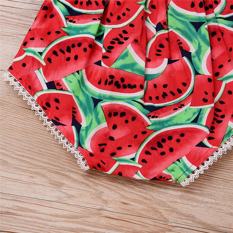 Body bébé fille Mybooni | Imprimé pastèque + Bandeau 0-36M