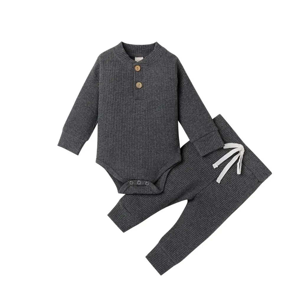Ensemble 2 pièces bébé Mybooni — Body et pantalon élastique nouveau-né