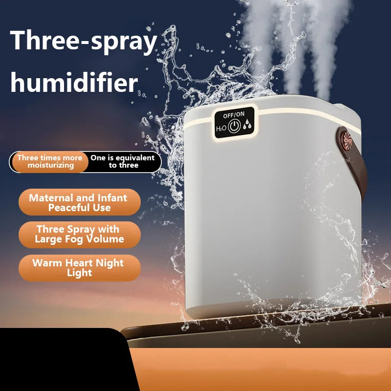 Humidificateur 3 buses veilleuse 2L HOMEFISH