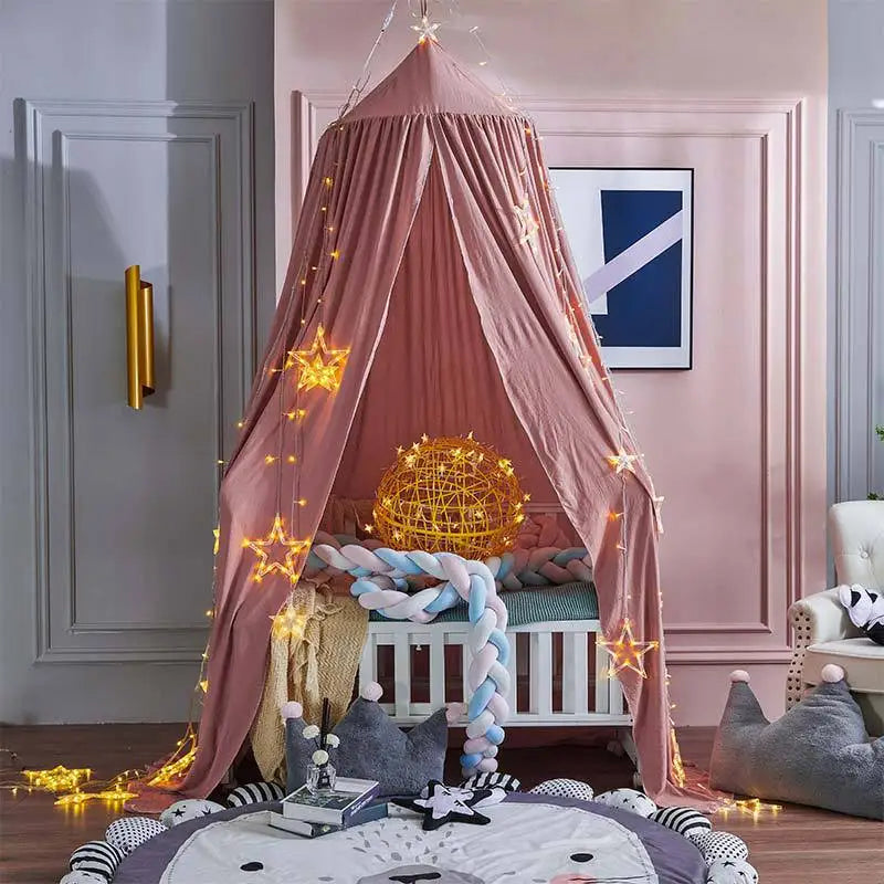 Moustiquaire lit bébé princesse baldaquin - rideau ciel de lit décoratif fille
