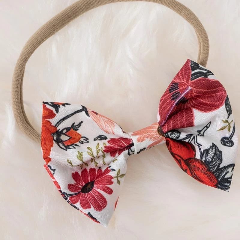 Robe bébé fille à nœud rayée Mybooni — Coton été nouveau-né