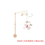 Mobile musical bois lit bébé Mybooni — Hochet suspendu boîte à musique