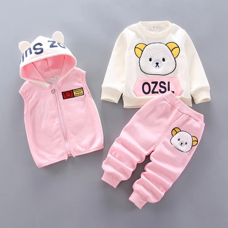 Ensemble sweat capuche bébé Mybooni — Haut et pantalon automne hiver