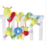 Hochets suspendus lit bébé Mybooni — Jouet doux spirale poussette et landau