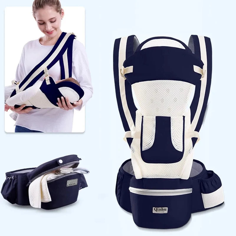 Porte-bébé ergonomique nouveau-né sac à dos - siège hanches face avant kangourou écharpe voyage
