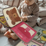 Busy book Montessori 3D feutrine Mybooni — Activités motrices livre sensoriel